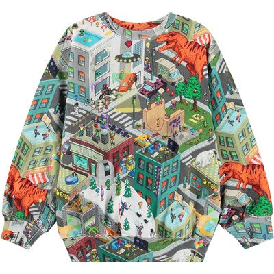 Sudadera pixeles  / Multicoloured sweatshirt Pixelhagen Monti Molo