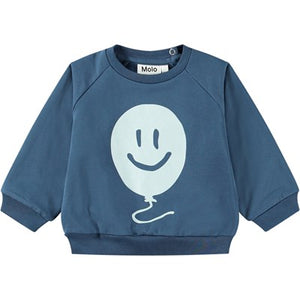 Sudadera globo  / Soft and warm blue sweat Calm Fjord  Simeon Molo