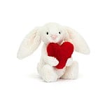 Conejo corazón rojo / Bashful Red Love Heart Bunny Littlle Jellycat 9x18 cm