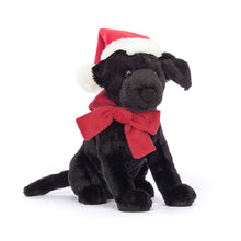 Cargar imagen en el visor de la galería, Perro labrador invierno  / Winter Warmer Pippa Black Labrador Jellycat 22x8x15cm
