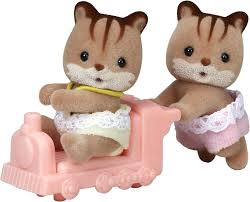 Ardillas   / Walnut Squirrel Twins Sylvanian Families