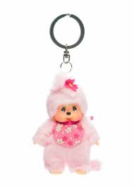 MCC 10cm Cherry Blossom Girl Pink Key Monchhichi 10 cm