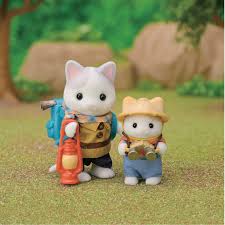 Gatos exploradores /  Exciting Exploration Set Latte Cat Brother & Baby Sylvanian Families