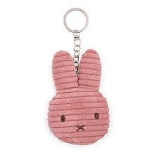 Miffy Flat Keychain Corduroy Dusty Rose – 10 cm