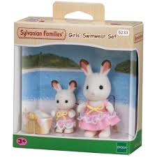 Conejas nadadoras / Girls Swimwear Set Sylvanian Families