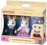 Cargar imagen en el visor de la galería, Conejos abuelos chocolate  / Chocolate Rabbit Grandparents  Sylvanian Families
