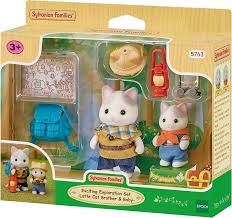 Gatos exploradores /  Exciting Exploration Set Latte Cat Brother & Baby Sylvanian Families